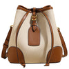 Women's First Layer Cowhide Drawstring Bucket Bag Soft Leather Bag