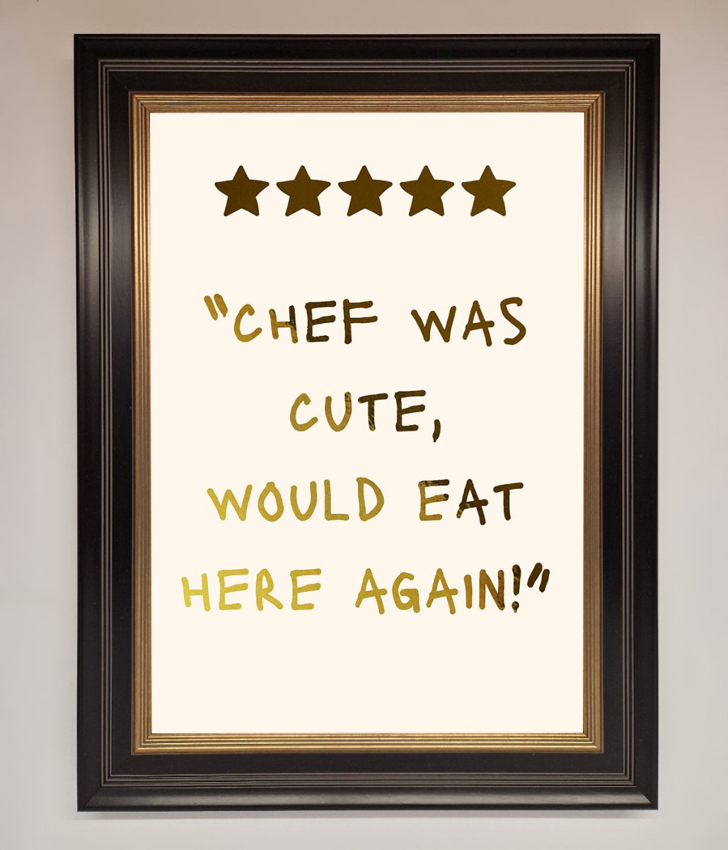 Chef Was Cute Foil Print - Zestio