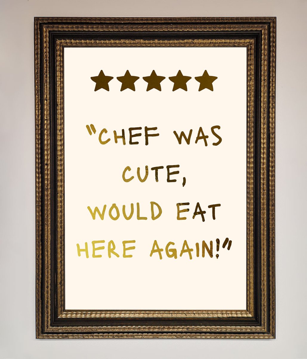 Chef Was Cute Foil Print - Zestio