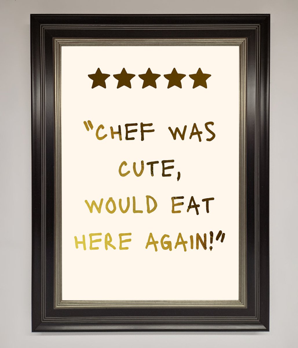 Chef Was Cute Foil Print - Zestio