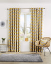 OLIVIA ROCCO Chevron Curtain Panels With Matching Cushion Covers Polyester Cotton Blend OEKO TEX Certified For Living Room And Bedroom Multiple Sizes