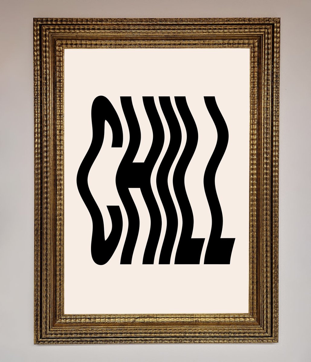 Chill Beige Framed Poster - Zestio