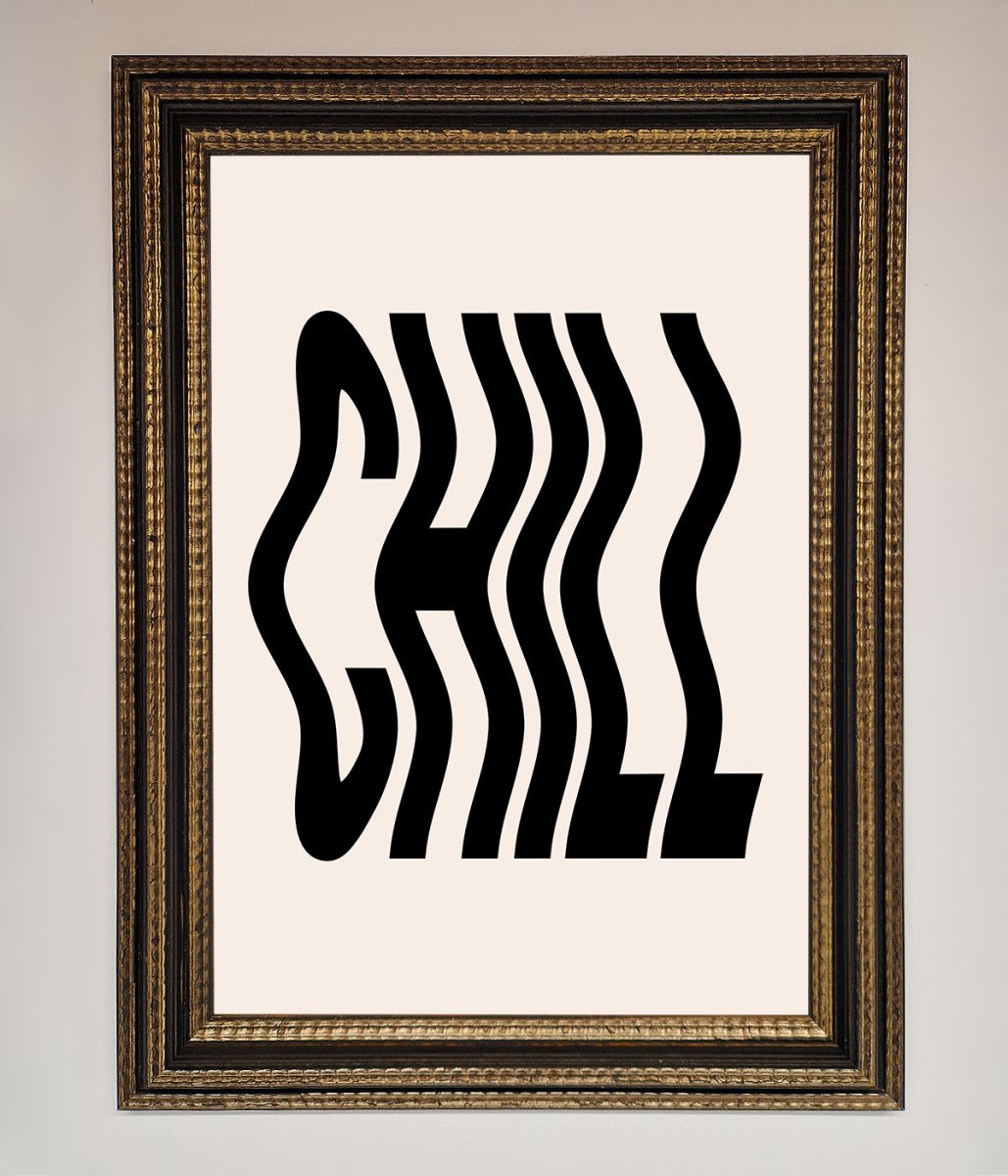 Chill Beige Framed Poster - Zestio