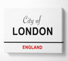 City Of London Signs Canvas Wall Art - Zestio