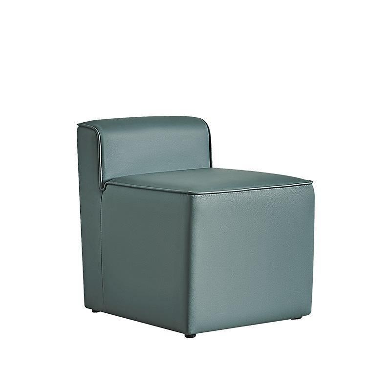 Clay Footstool, Leather