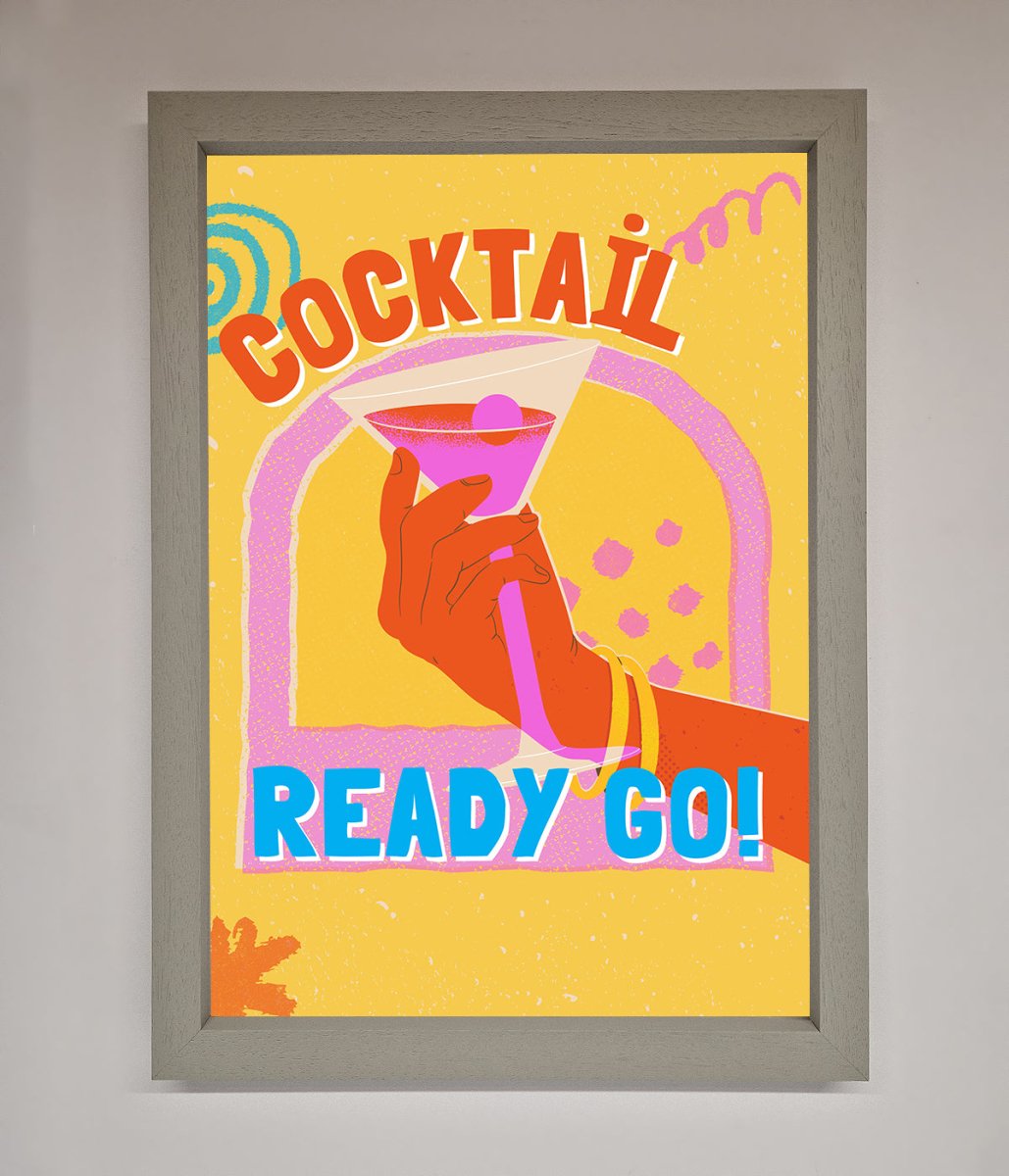 Cocktail Ready Go Framed Poster - Zestio