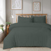 OLIVIA ROCCO Como Tufted Duvet Cover Set With Pillowcases Grey Natural White Easy Care Bedding Single Double King Sizes Durable Fabric