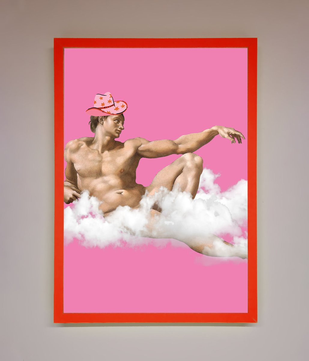 Cowboy On A Cloud Framed Poster - Zestio