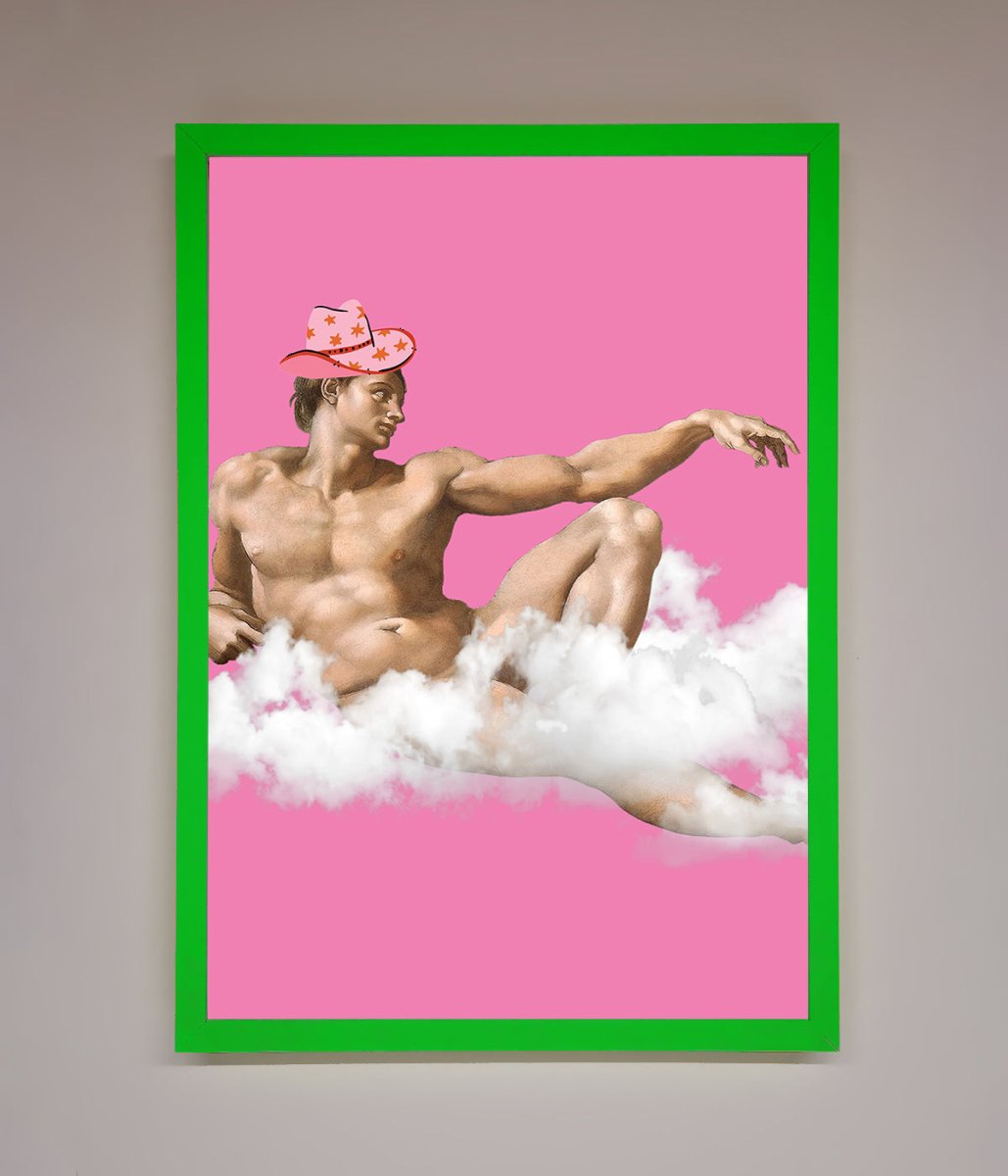 Cowboy On A Cloud Framed Poster - Zestio