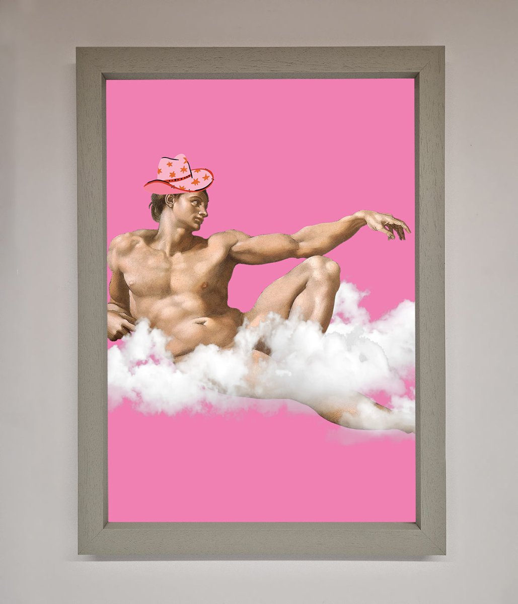 Cowboy On A Cloud Framed Poster - Zestio