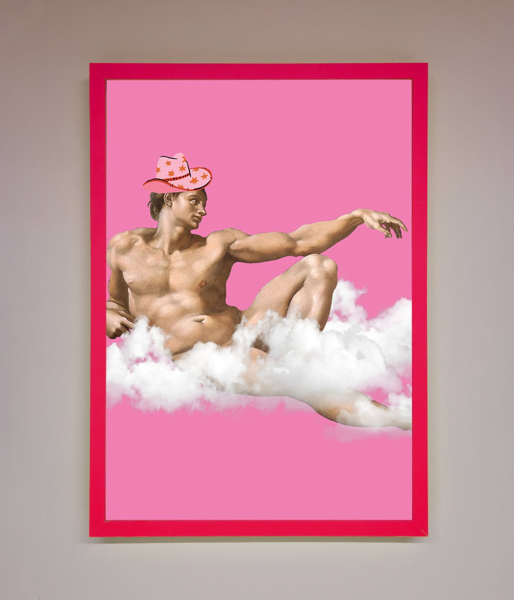Cowboy On A Cloud Framed Poster - Zestio