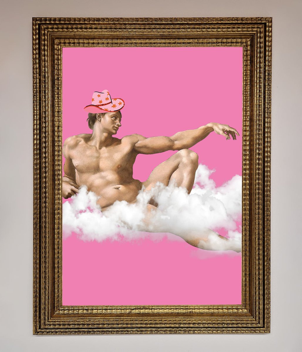 Cowboy On A Cloud Framed Poster - Zestio