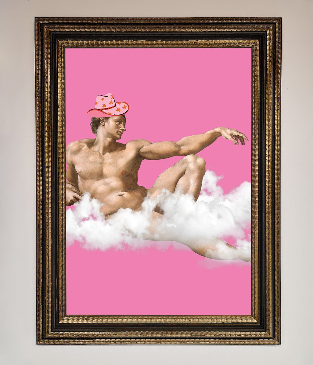 Cowboy On A Cloud Framed Poster - Zestio