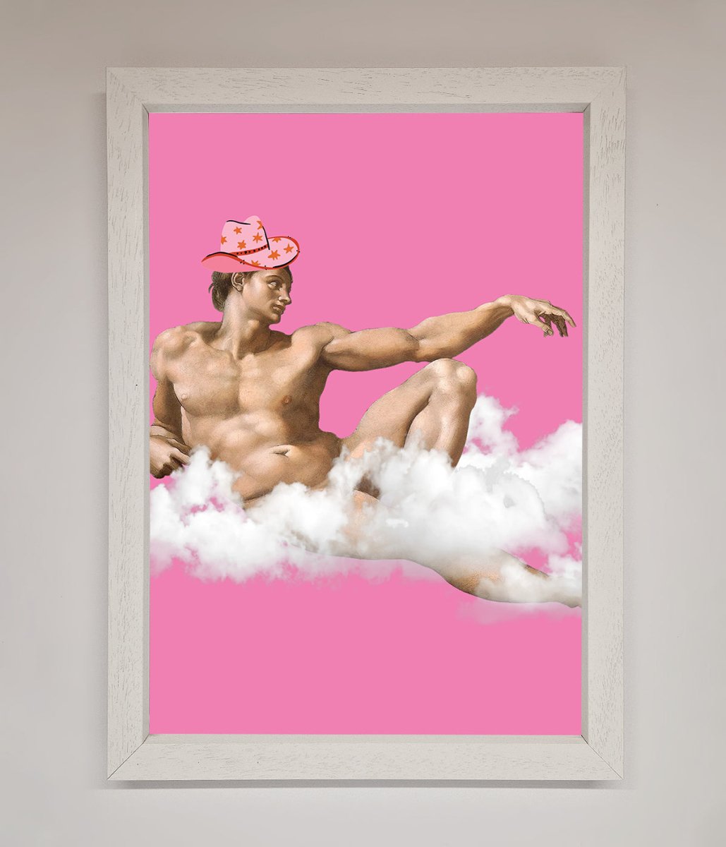 Cowboy On A Cloud Framed Poster - Zestio