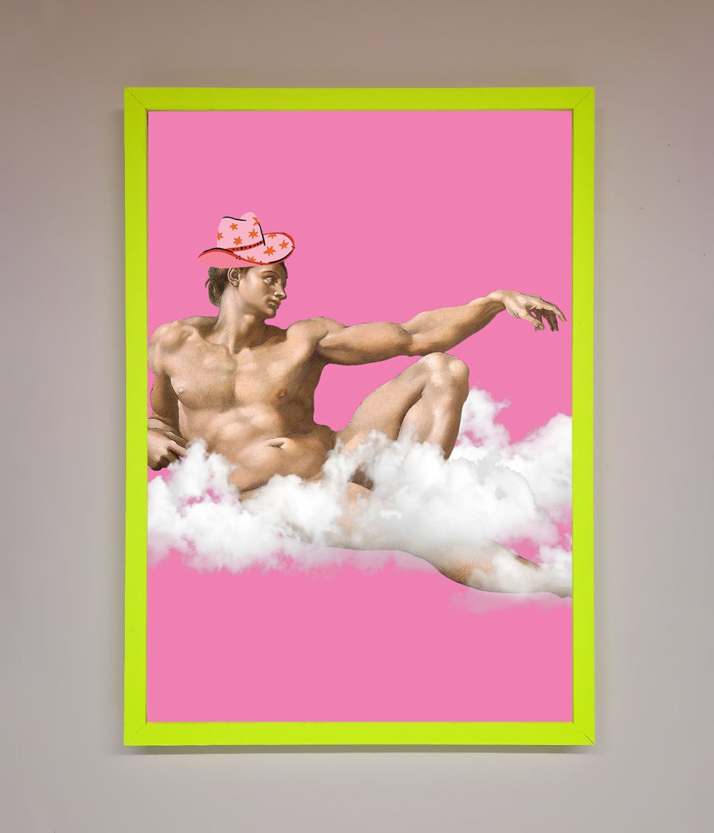 Cowboy On A Cloud Framed Poster - Zestio