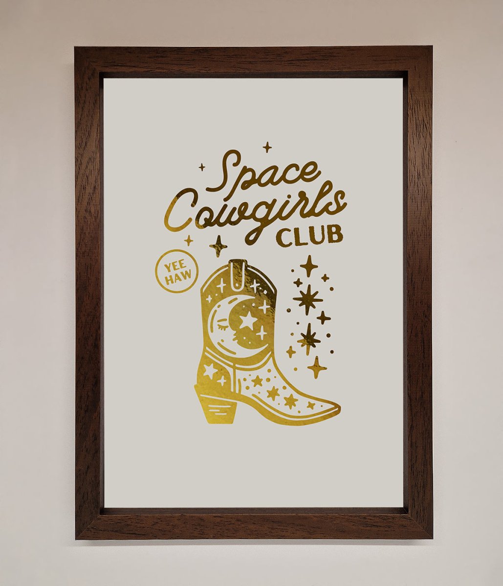 Cowgirl Boot Foil Print - Zestio