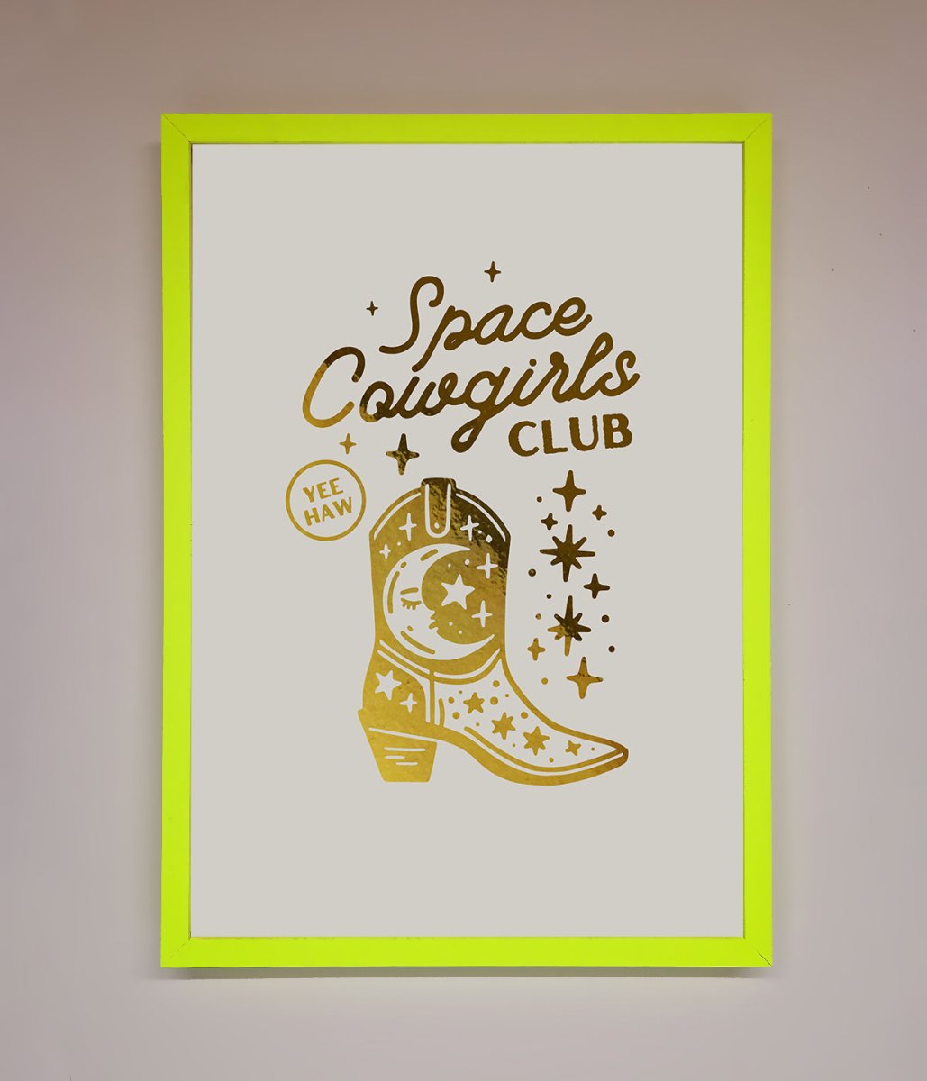Cowgirl Boot Foil Print - Zestio