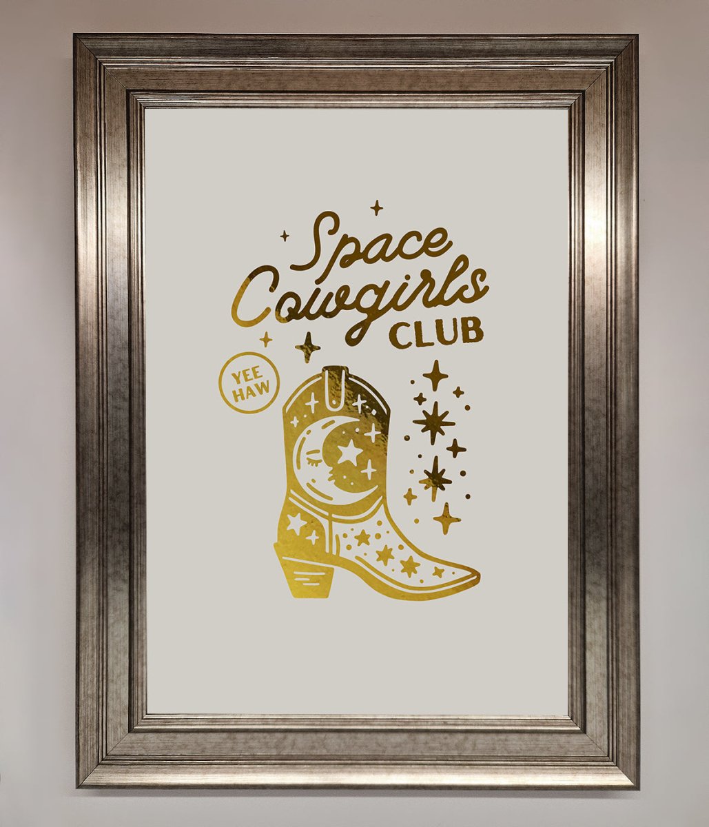 Cowgirl Boot Foil Print - Zestio