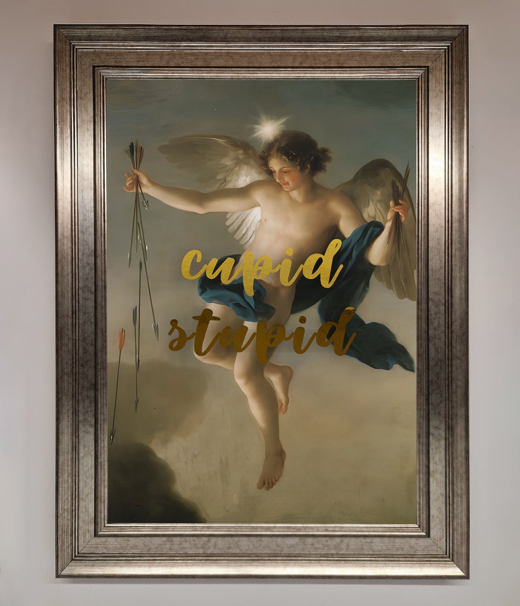 Cupid Stupid Foil Print - Zestio
