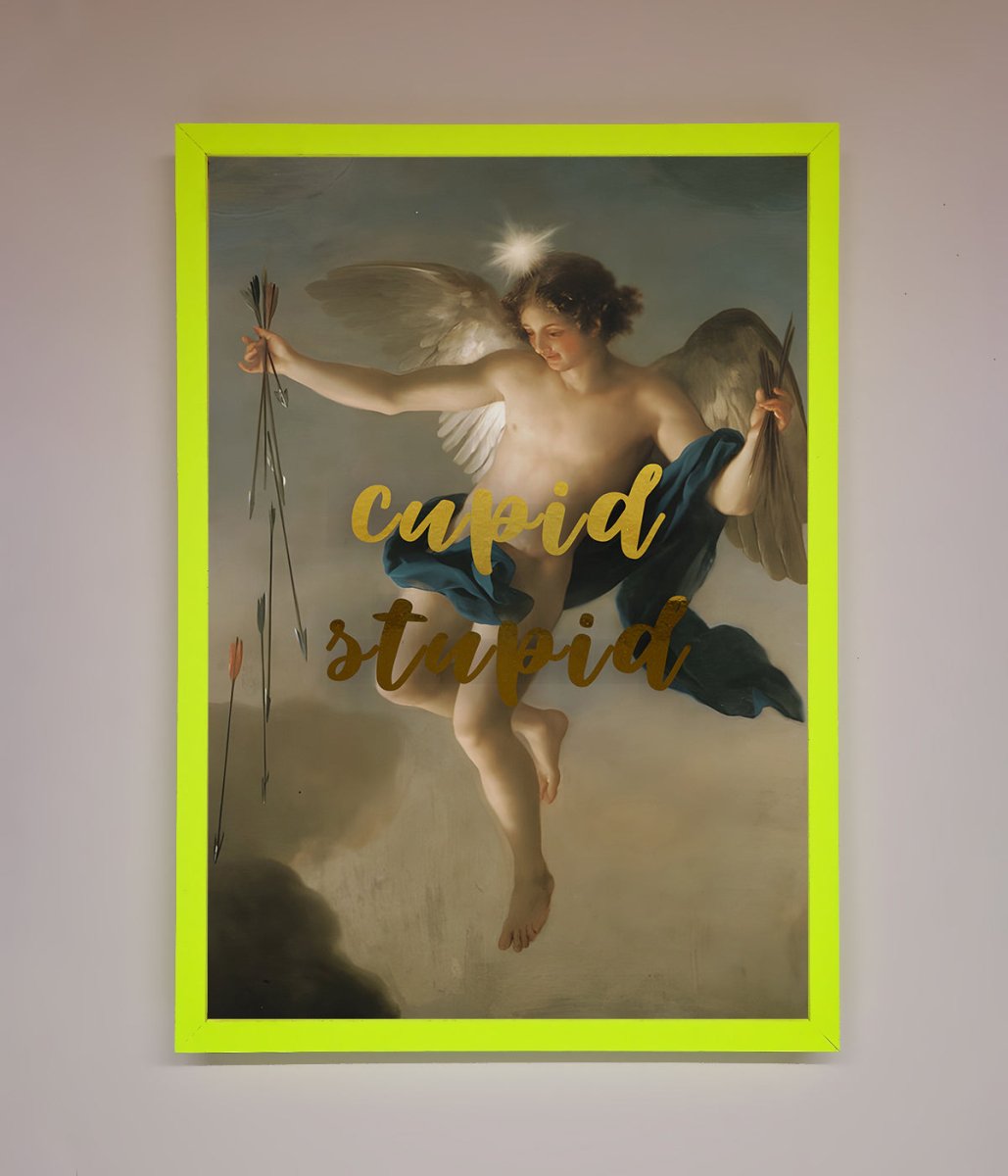Cupid Stupid Foil Print - Zestio
