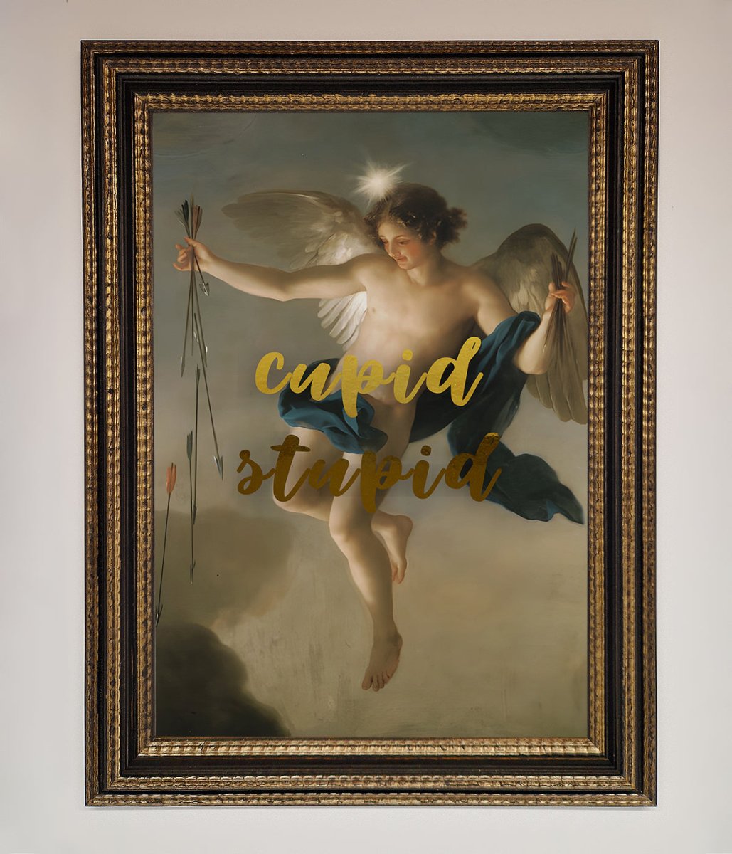 Cupid Stupid Foil Print - Zestio