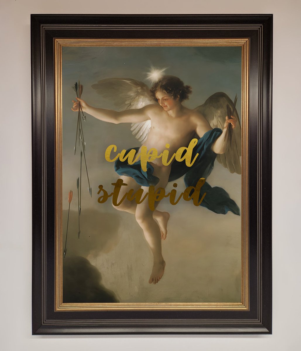 Cupid Stupid Foil Print - Zestio