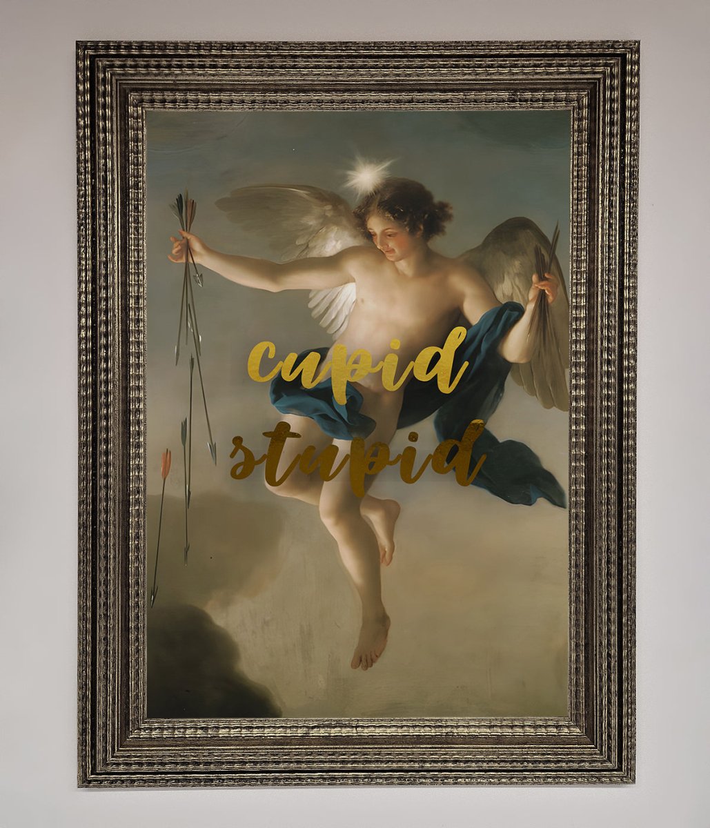 Cupid Stupid Foil Print - Zestio