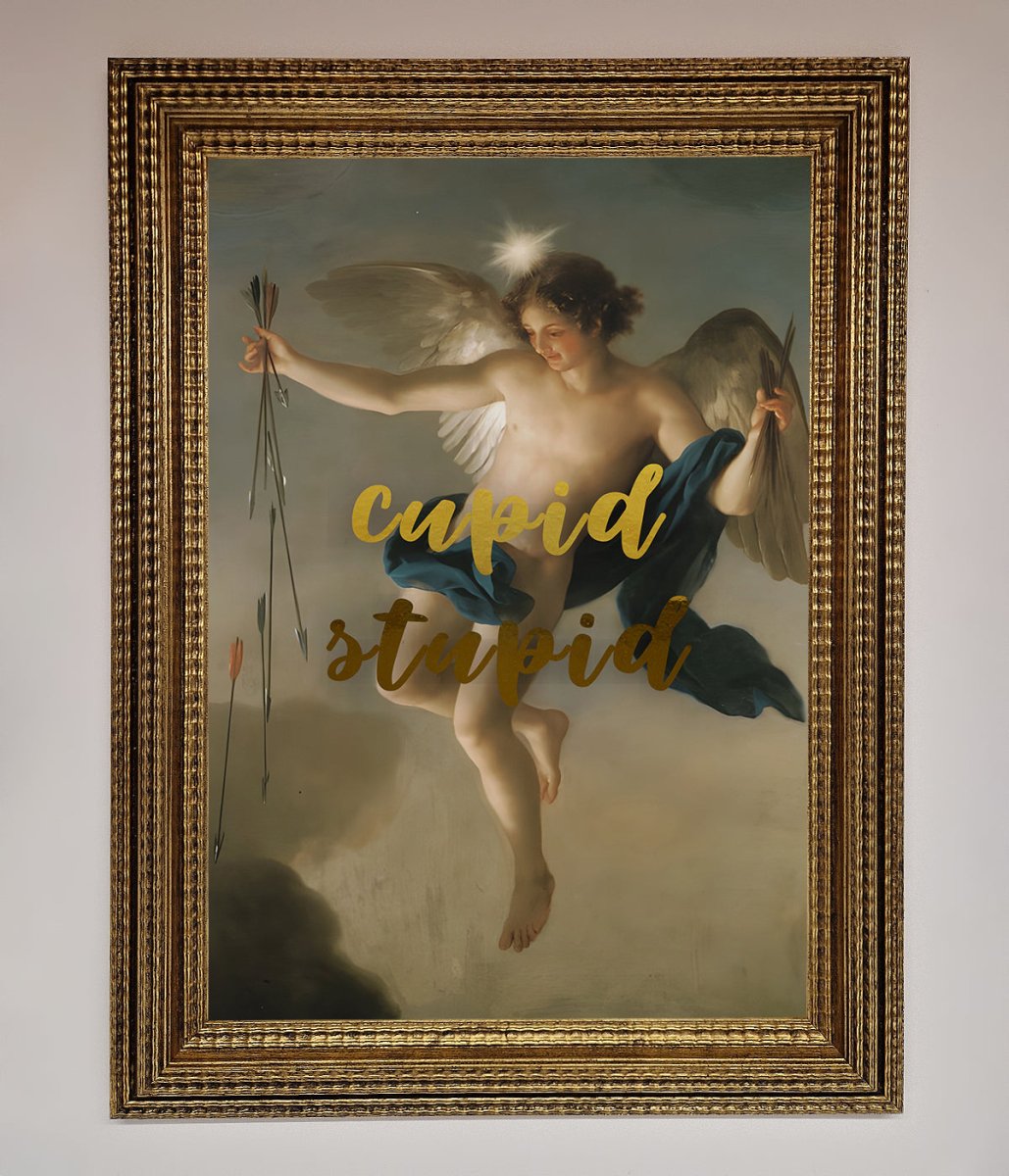 Cupid Stupid Foil Print - Zestio