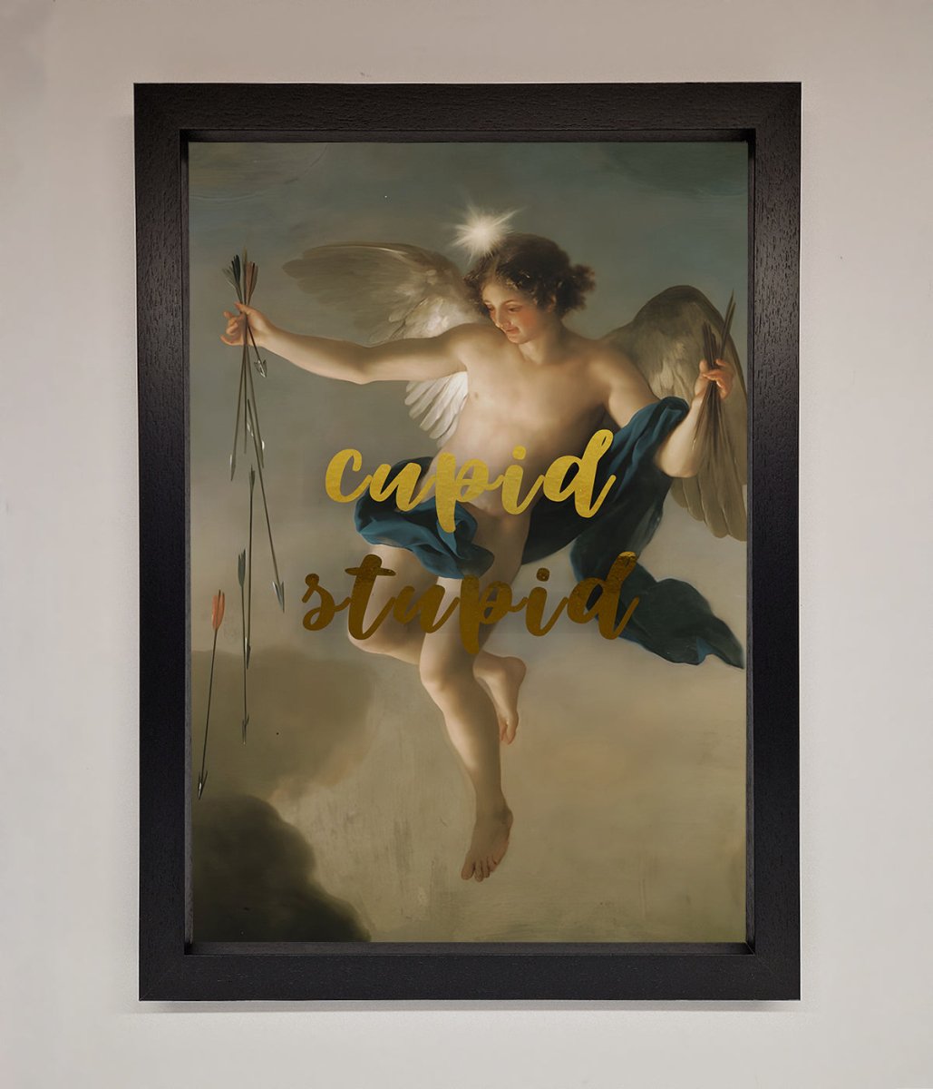 Cupid Stupid Foil Print - Zestio