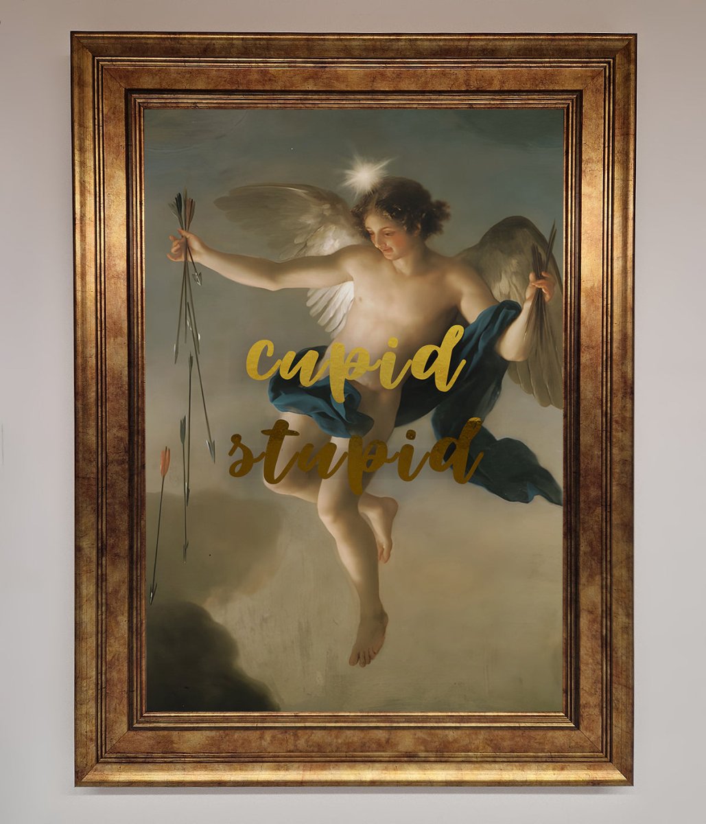 Cupid Stupid Foil Print - Zestio