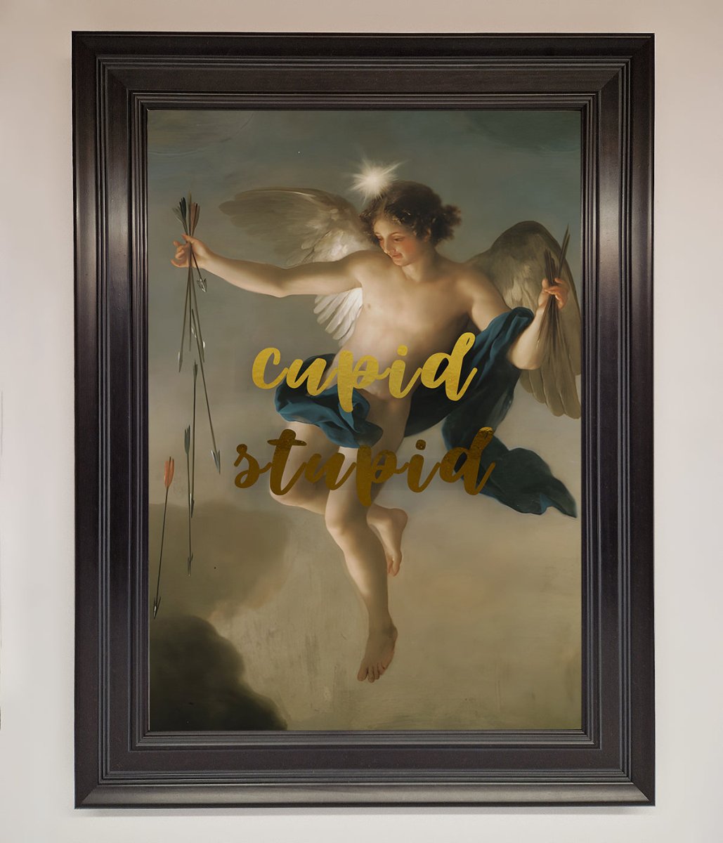 Cupid Stupid Foil Print - Zestio
