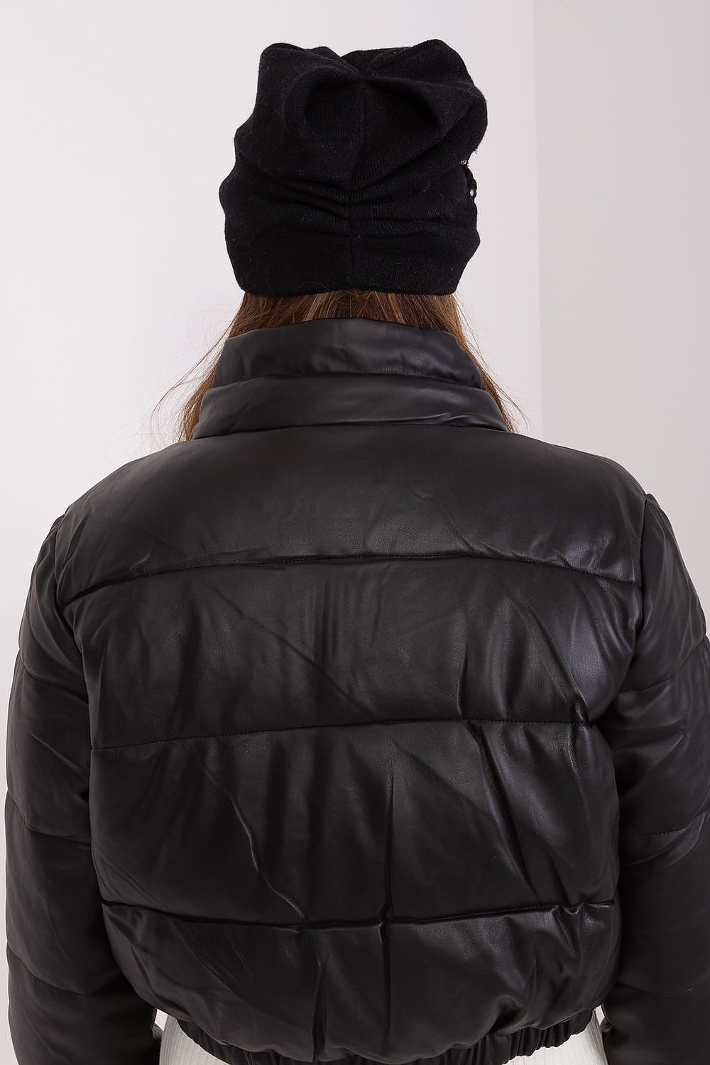 Luxury Women's Winter Hat in Smooth Knit with Decorative Applique - 50% Acrylic, 30% Cotton, 20% Cashmere