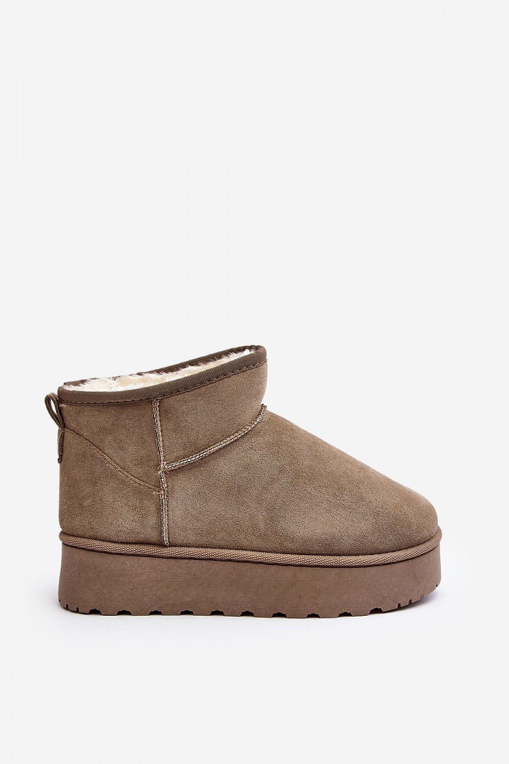 Luxury Eco Suede Snow Boots with Thick Faux Fur Lining, Ankle-High, Sizes EU 36-41