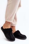 Luxurious Women's Fur-Insulated Slippers with Rubber Sole - Perfect for Chilly Evenings
