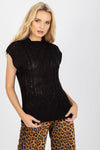 Luxury Sublevel Sleeveless Knitted Gilet with Stylish Plaid Weave – Perfect for Any Occasion