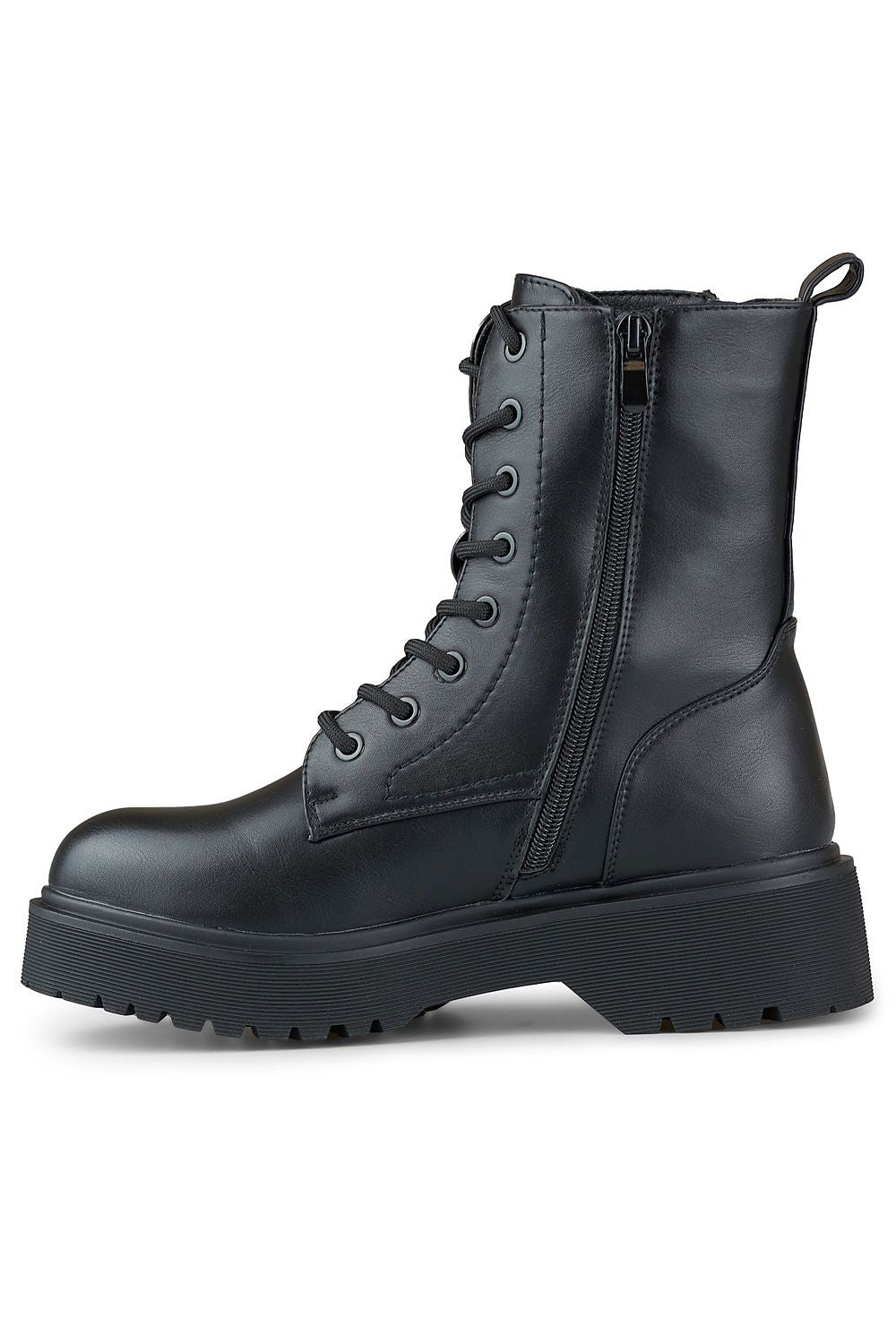Elegant Black Bootie PRIMO - Winter-Ready Eco-Leather Baggers with Side Zipper, 17cm Height, 5cm Heel