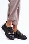 Elegant Women's Eco Leather Half Shoes with Flat Heel and Side Zip - Comfortable Stylish Footwear