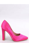 Elegant Block Heel Pumps by Inello - 11cm Satin Finish with Pointed Tip for Ultimate Comfort