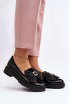 Luxury Women's Moccasins in Natural Leather with Bow - Comfortable Flat Heels, Stylish Spring Footwear