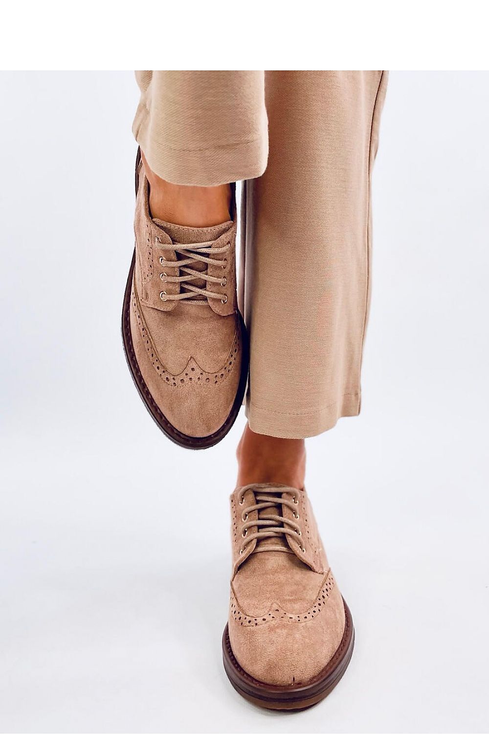 Elegant Lace-Up Moccasins For Women In Eco-Friendly Suede - Comfortable 5Cm Heel