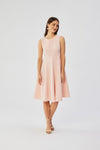 Stylove Polish Sleeveless Daydress With Fitted Cut, Side Pockets, And Elegant Dual Neckline, Sizes S-XXL