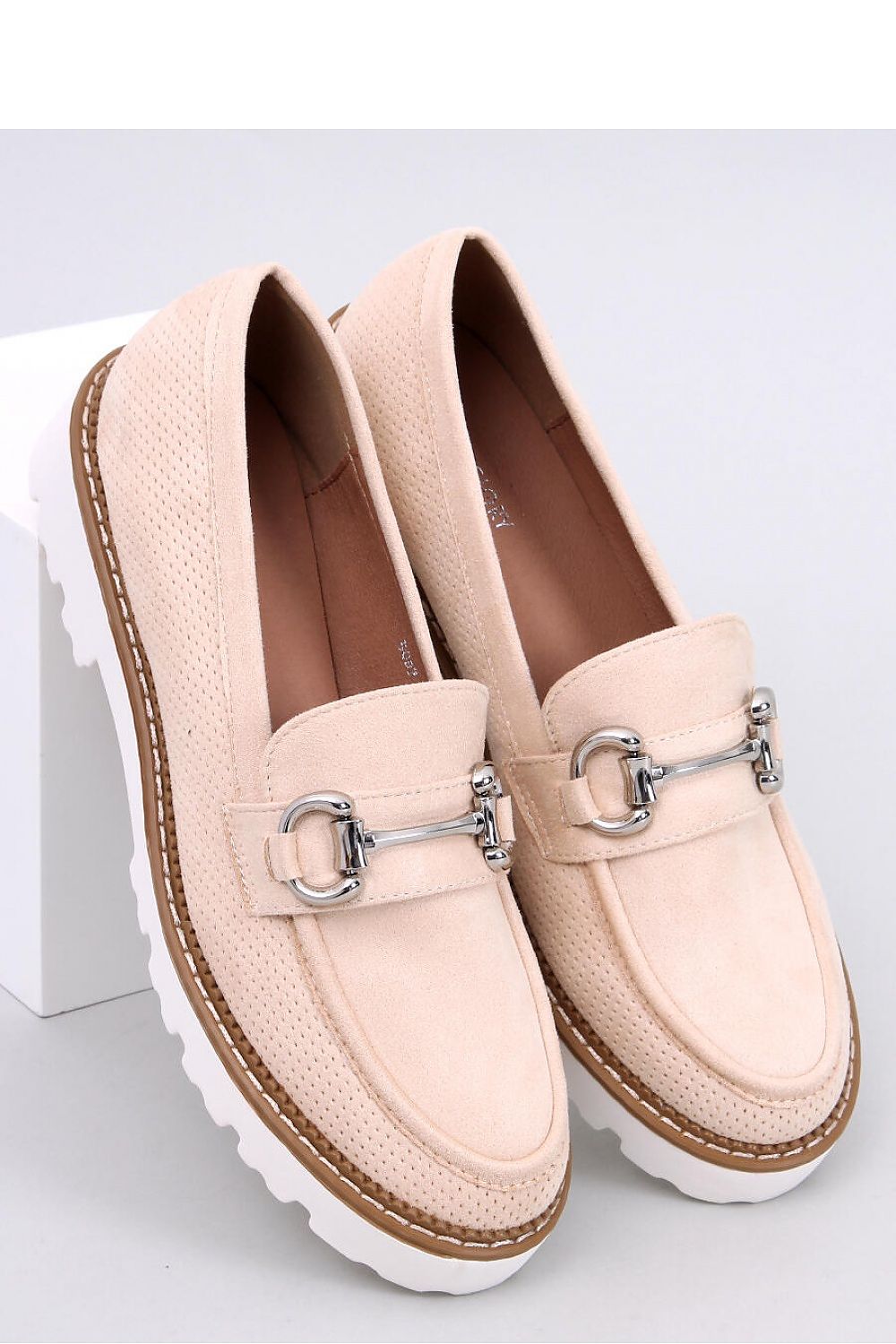 Elegant Women's Moccasins with High Sole - Eco Leather & Suede, Comfortable Style