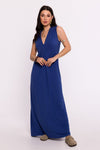 Elegant Polish Maxi Dress by BeWear | V-Neckline, Comfortable Fit, Side Slit