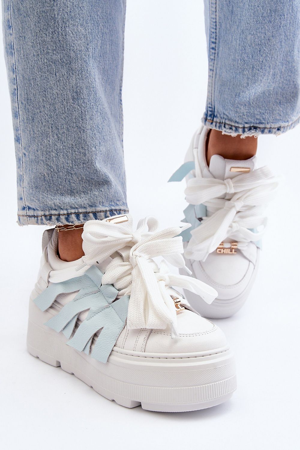 Luxury Women's Natural Leather Sneakers with 5.5 cm Platform – Stylish & Comfortable Casual Footwear