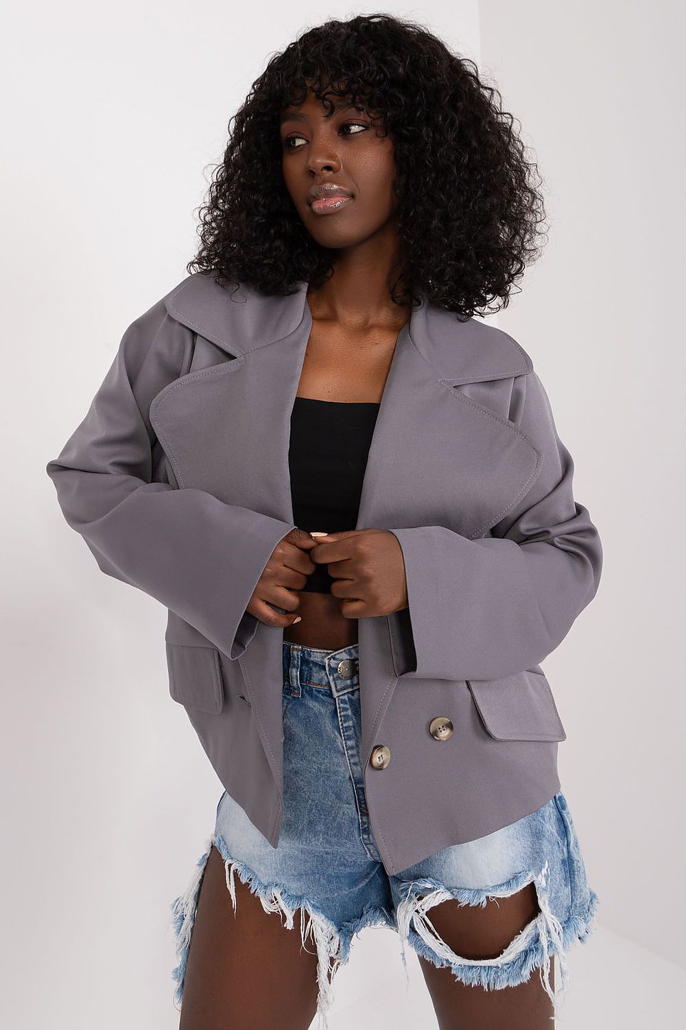 Elegant Long-Sleeve Blazer by Lakerta | Versatile Double-Breasted Jacket for All Seasons
