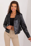 Lakerta Eco-Leather Jacket - Stylish Casual Transitional Jacket with Elegant Lapels and Pockets