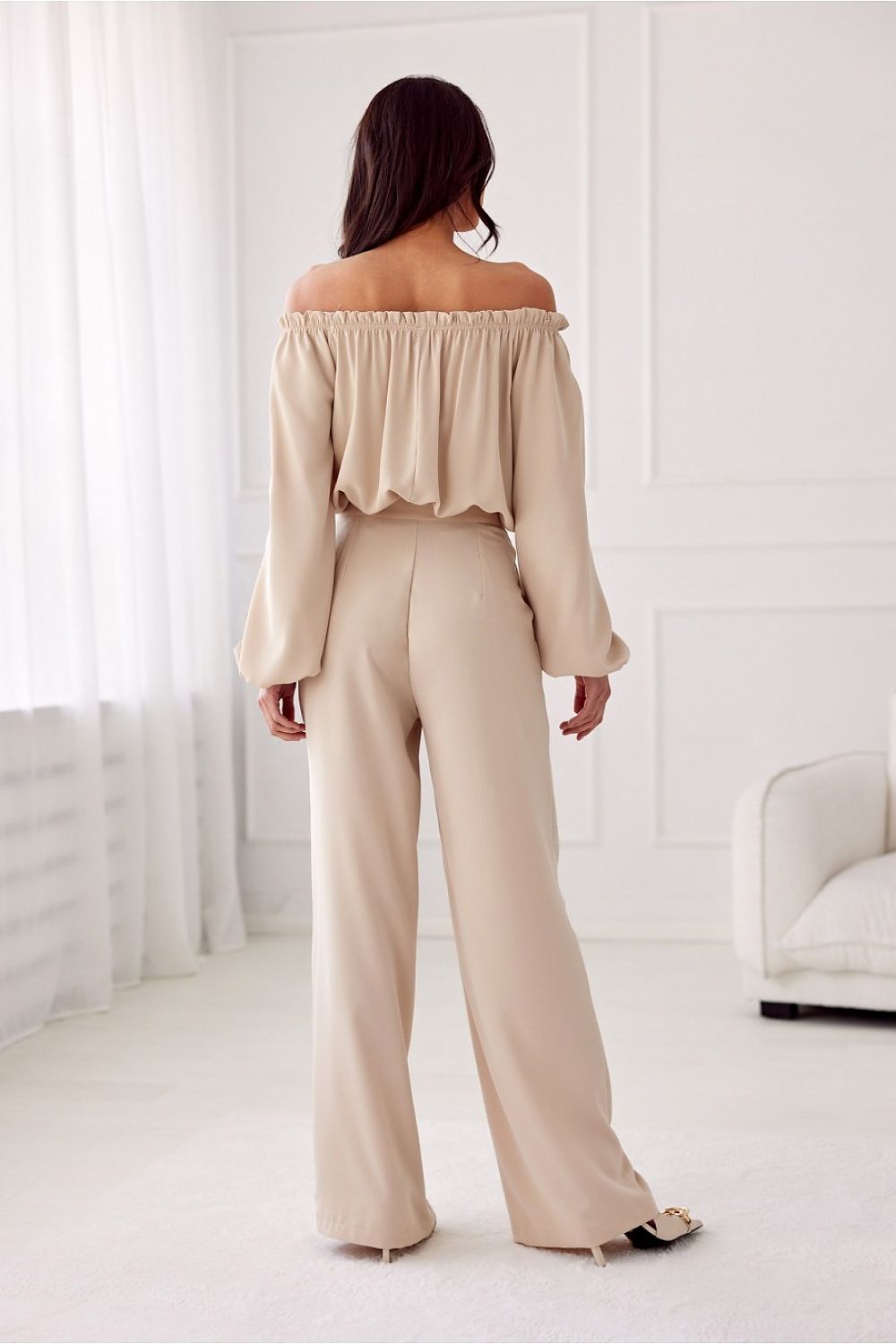 Alaya women's trousers by roco fashion | high-waisted wid...