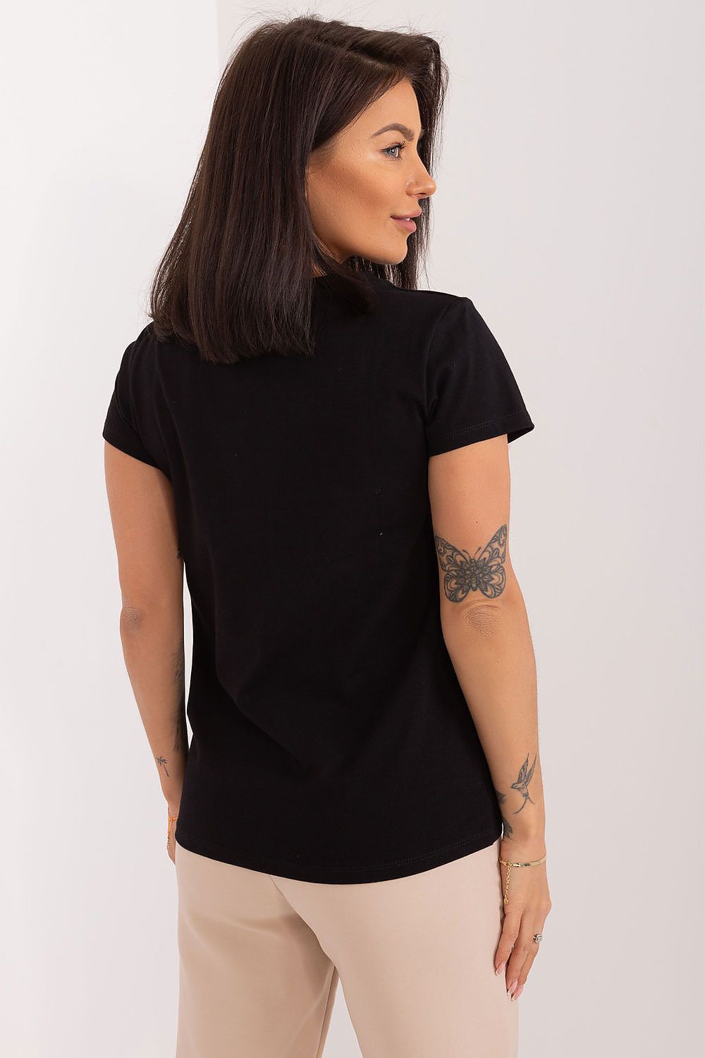 Elegant BFG Cotton Blend Blouse With Floral Detail – Casual Yet Professional Style