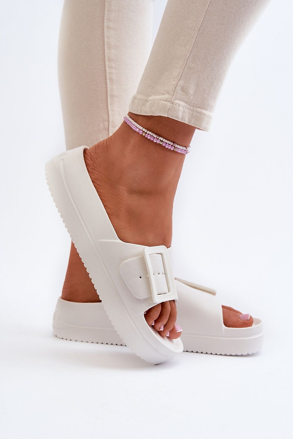 Big Star Women's Platform Flip-Flops with Buckle Strap - Lightweight Foam Comfort - Stylish Summer Wear
