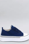 Women's Platform Sneakers by Inello - Trendy High Sole Fabric Shoes for Stylish Elevation